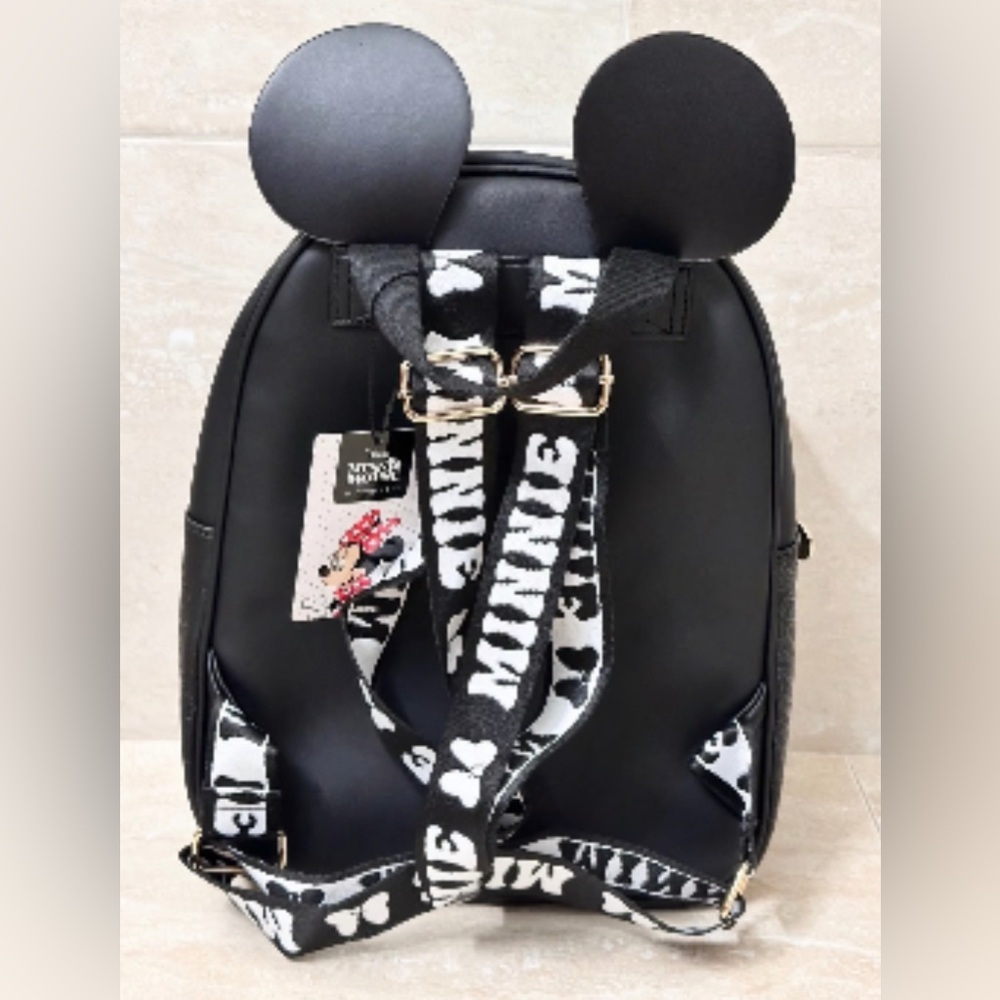 Disney Minnie Mouse Ears Backpack {13”x10”} *Primark* NWT - Picture 5 of 6